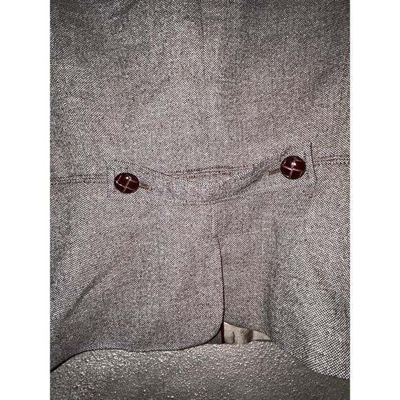 Banana Republic Twee Preppy Academia Brown Tweed Large Triple Button Blazer - Picture 2 of 8